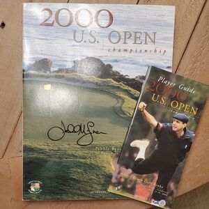 2000 US Open Pebble Beach Golf Players Guide & Program Signed Jedd McLuen